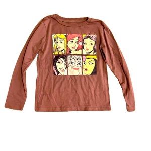 Disney Princess Youth Small Good vs Evil Long Sleeve Shirt